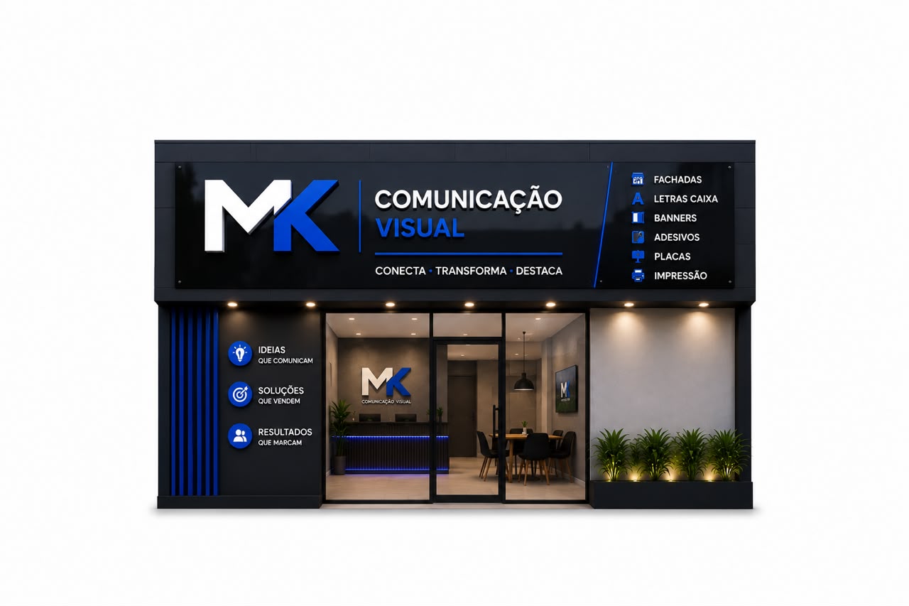 Fachadas de Loja MK Comunicação Visual