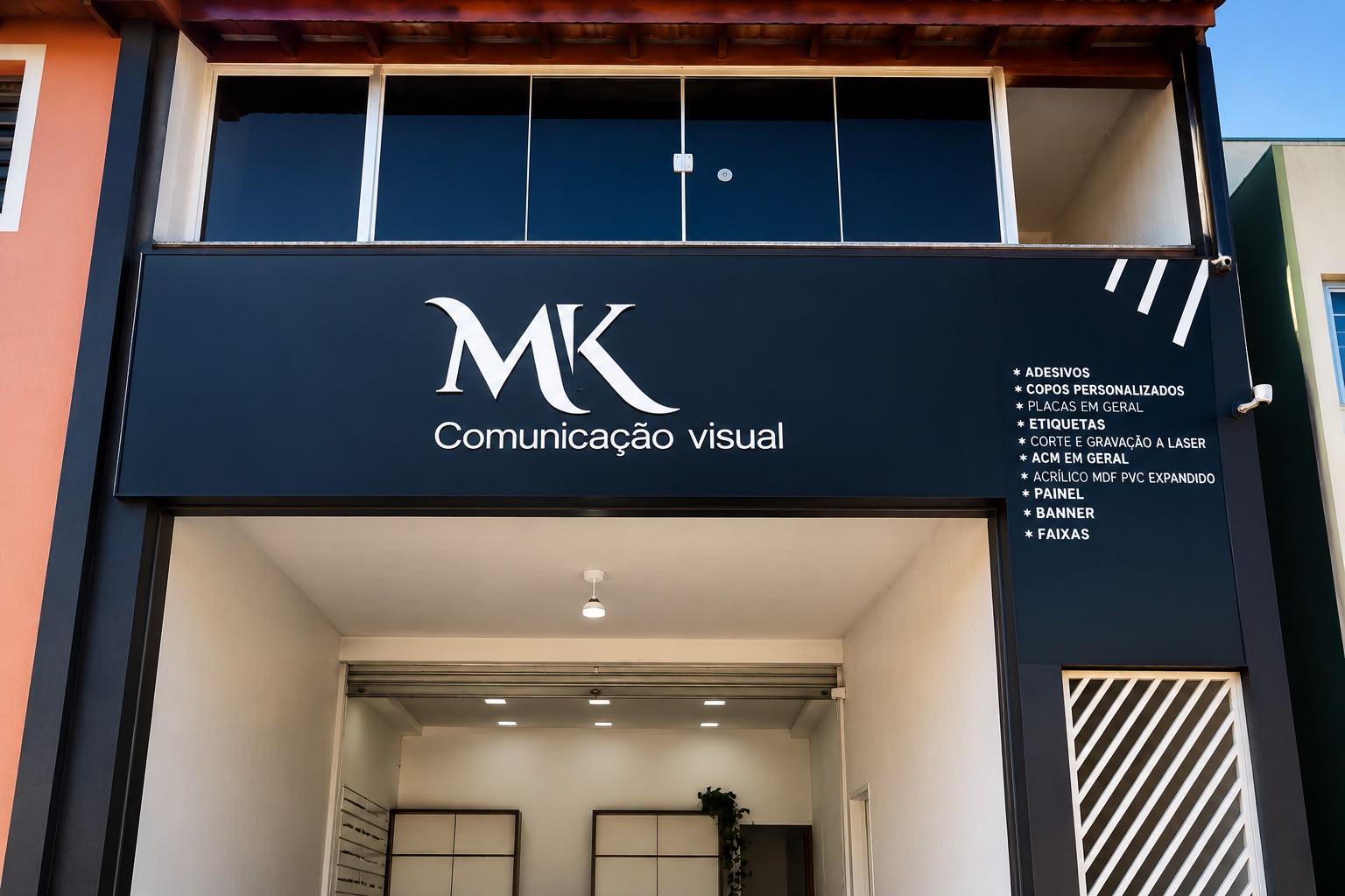 Fachada da MK Comunicação Visual