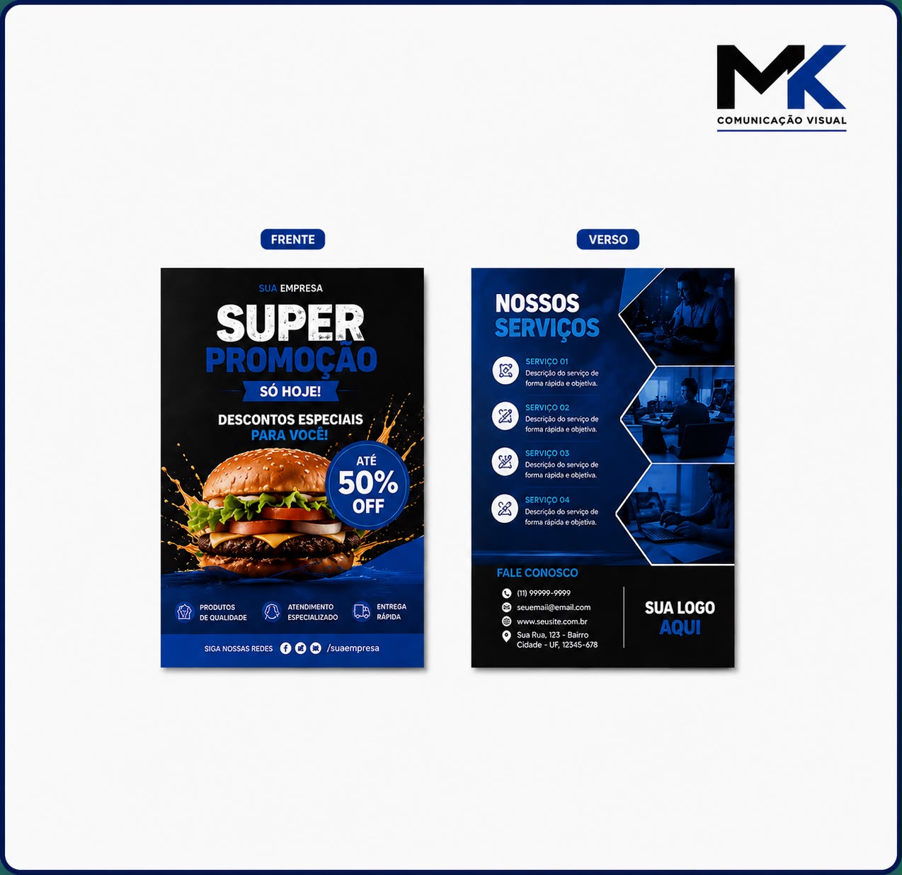 flyers MK Comunicação Visual